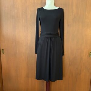 Boden Black Long Sleeve Dress